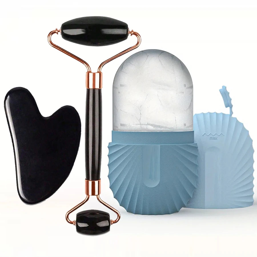 Gua Sha Face Roller Set