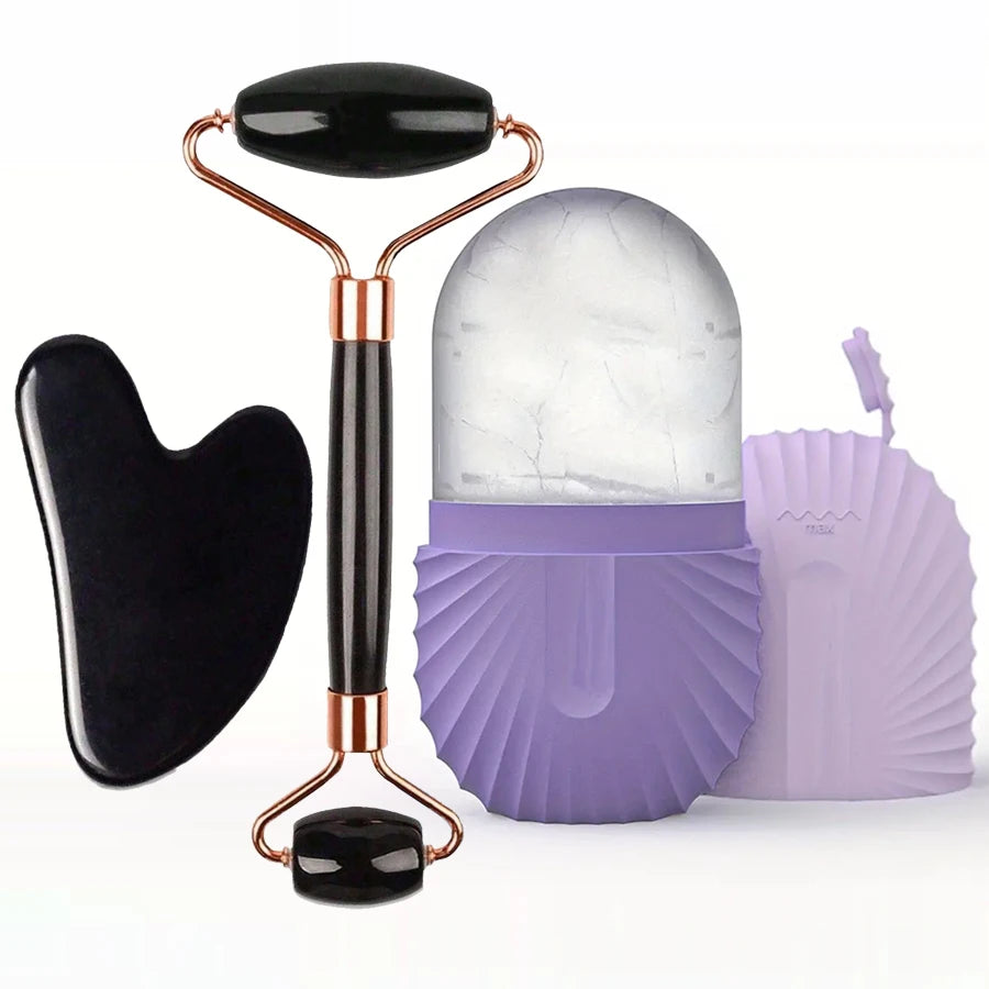 Gua Sha Face Roller Set