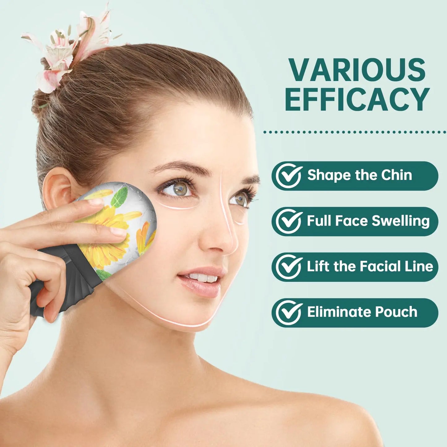 Gua Sha Face Roller Set