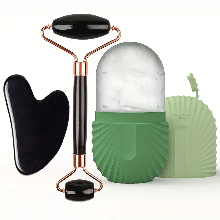 Gua Sha Face Roller Set
