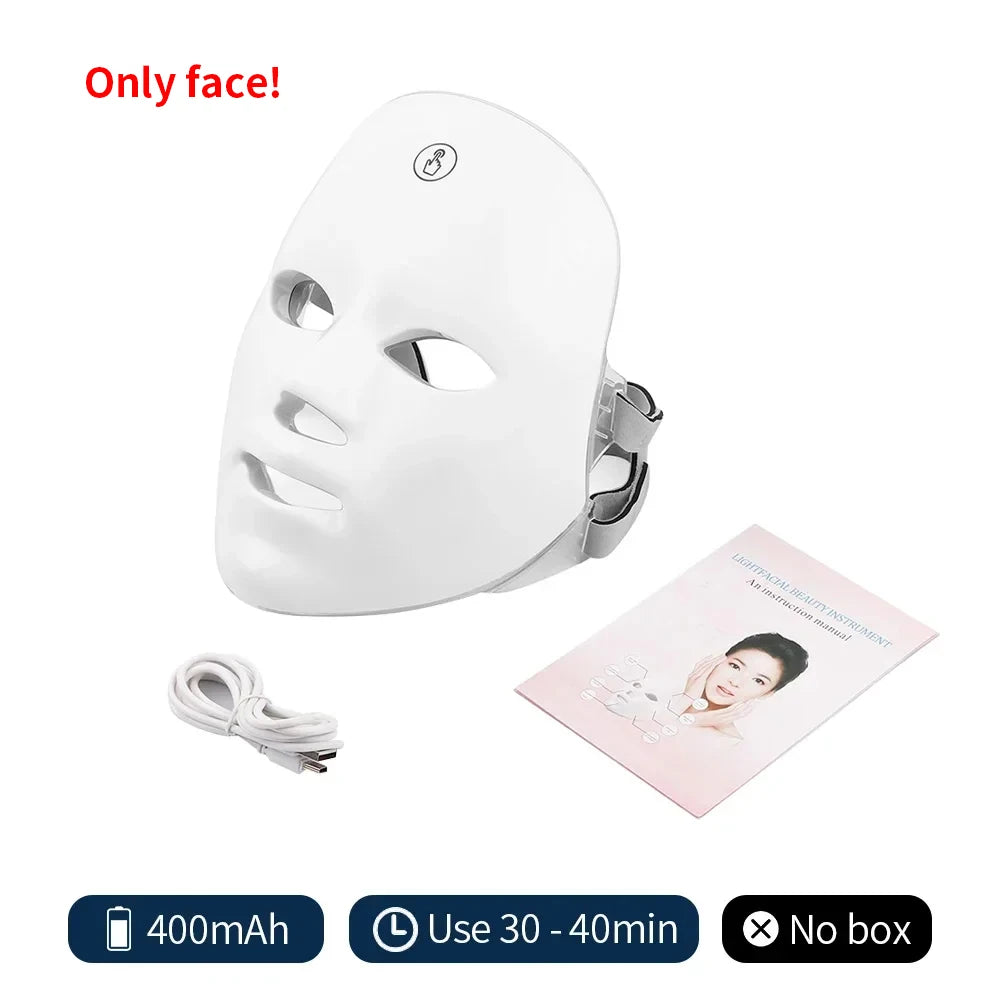 7 Colors LED Light Therapy Face Mask