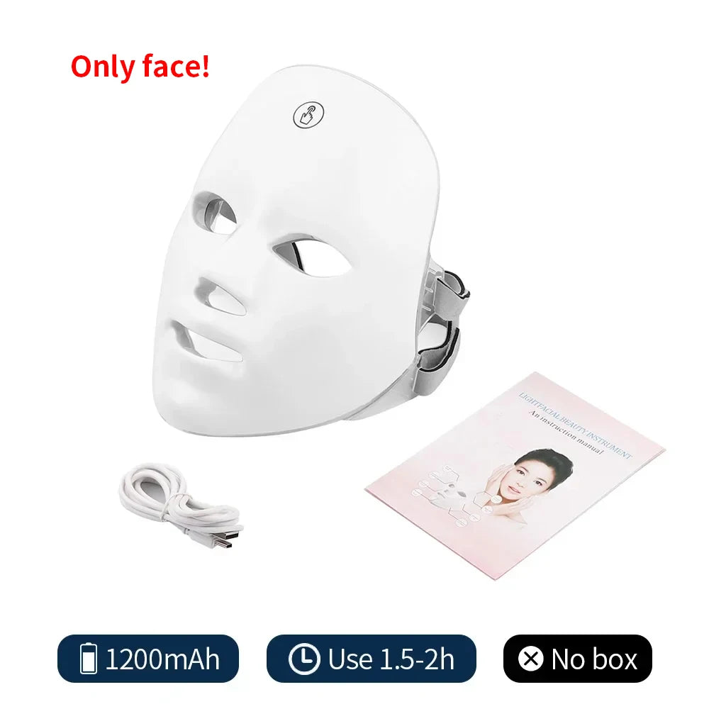 7 Colors LED Light Therapy Face Mask