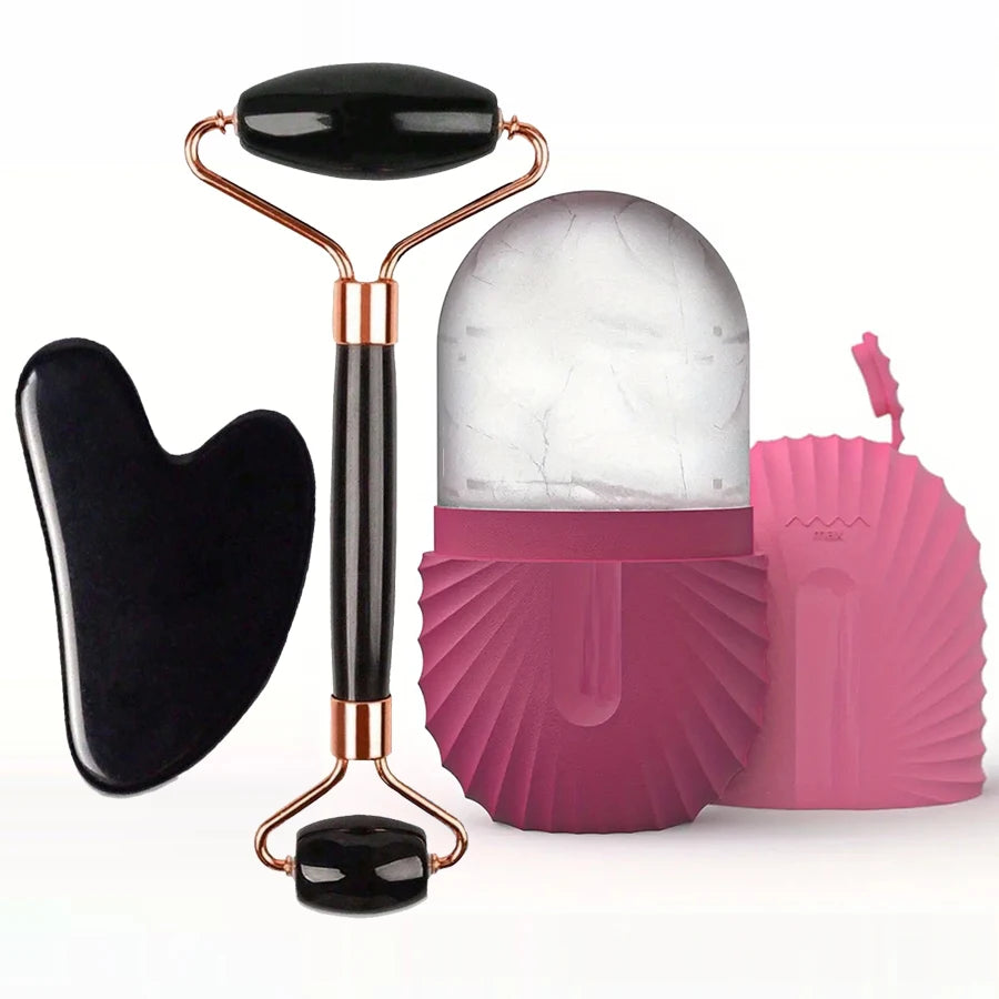 Gua Sha Face Roller Set