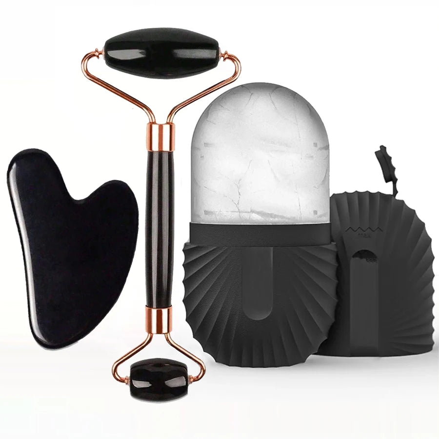 Gua Sha Face Roller Set