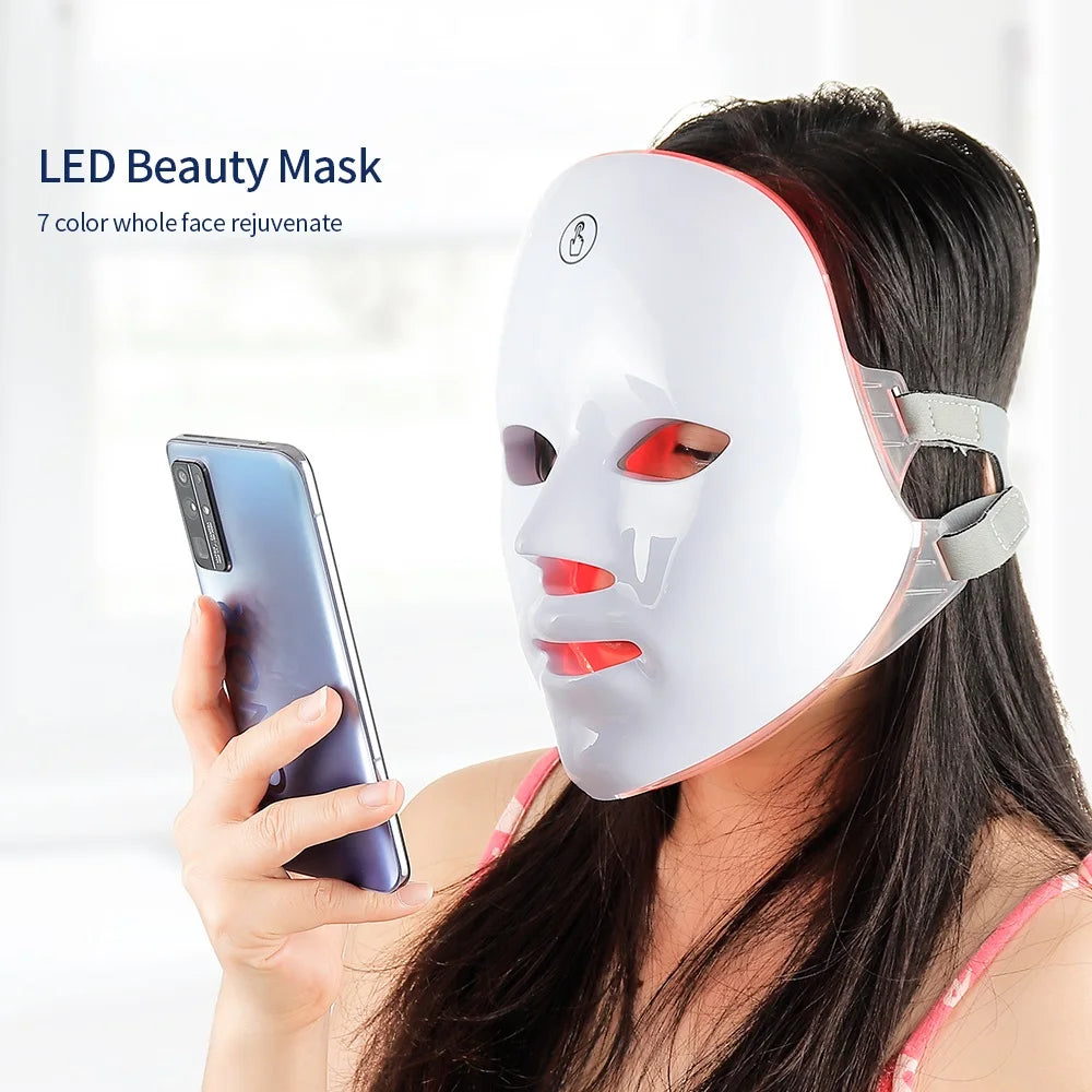 7 Colors LED Light Therapy Face Mask