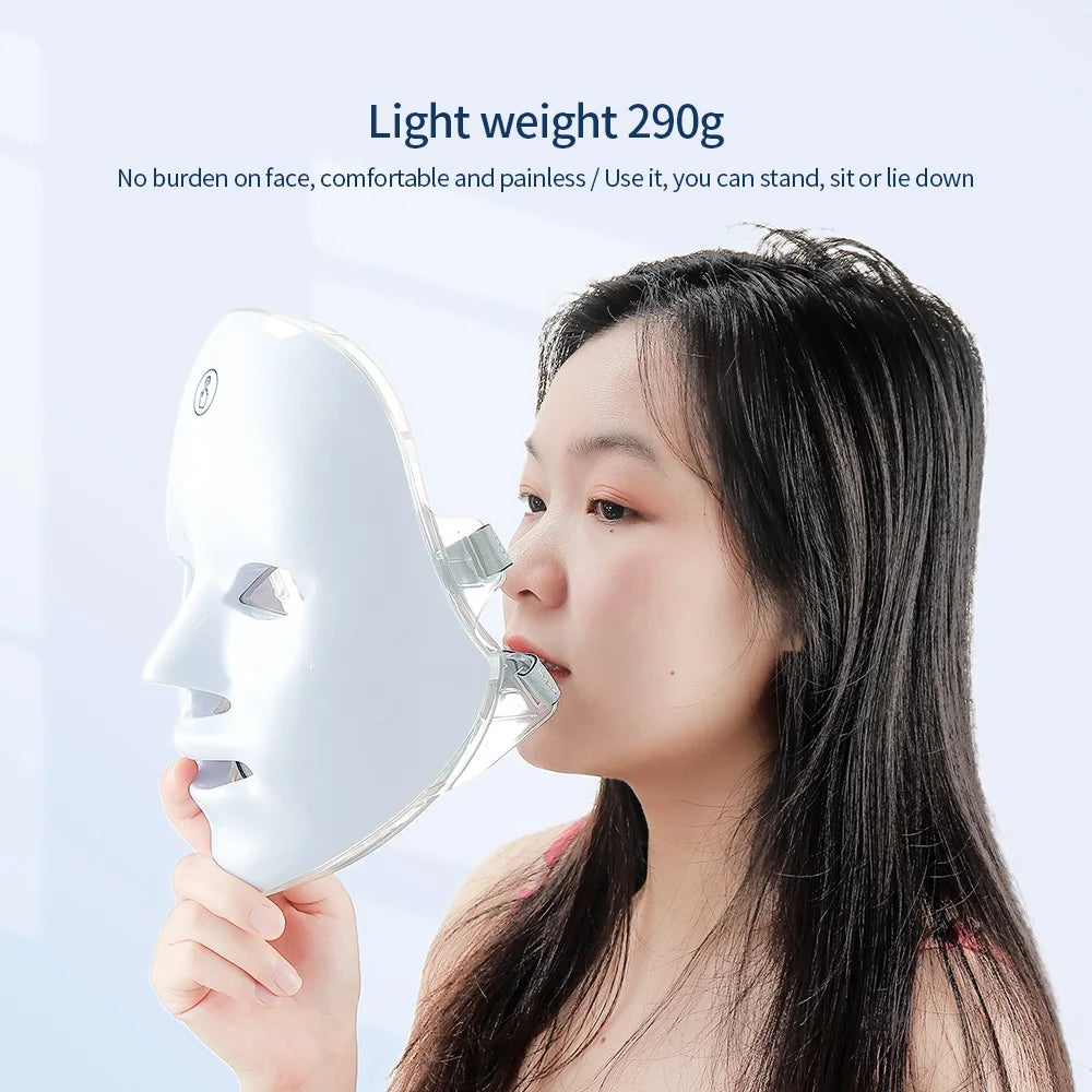 7 Colors LED Light Therapy Face Mask